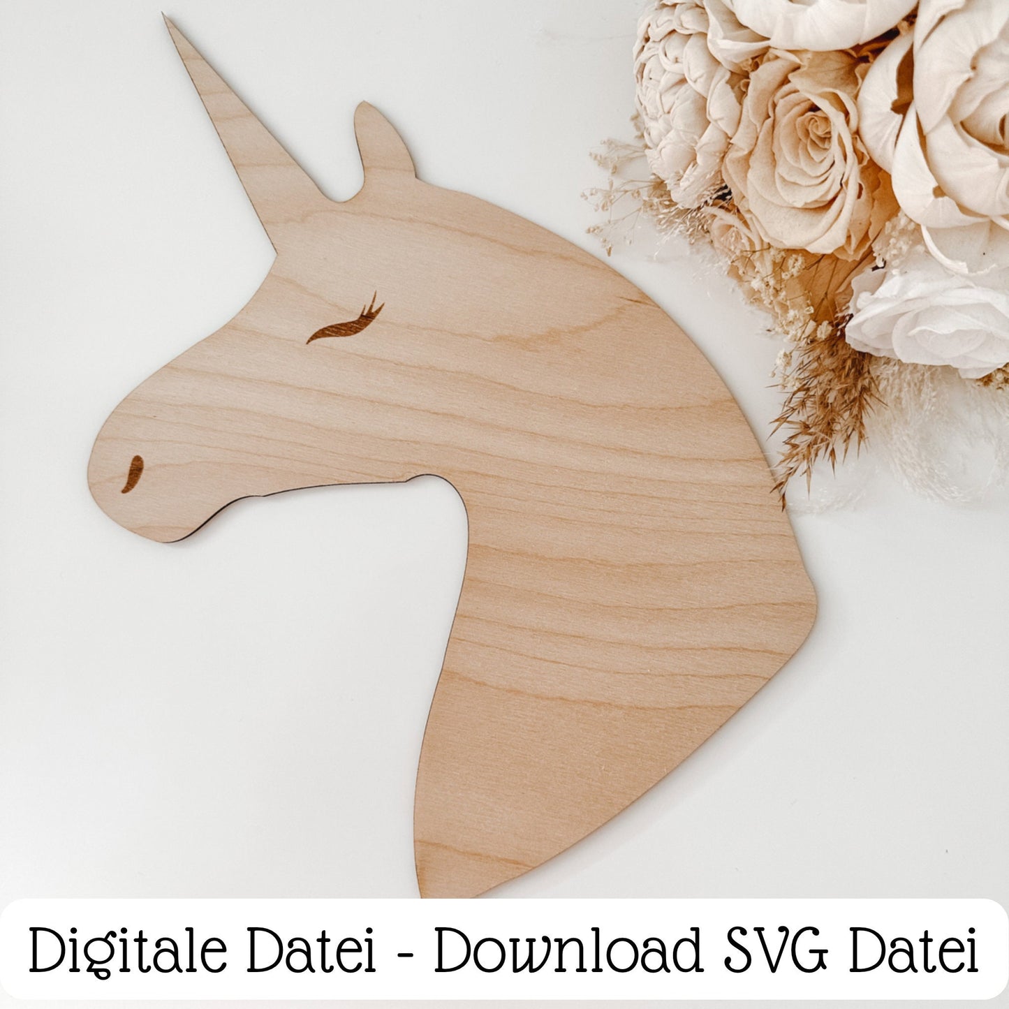 Haarspangenhalter Einhorn - Digitale Datei