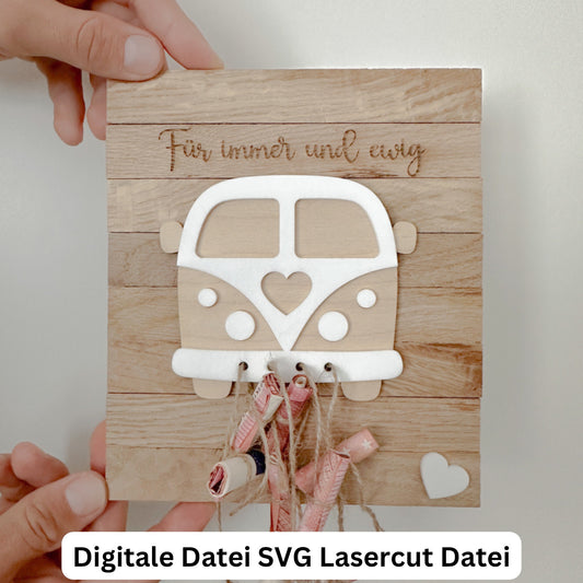 Hochzeitsauto VAN, Geldgeschenk - Digitale Datei