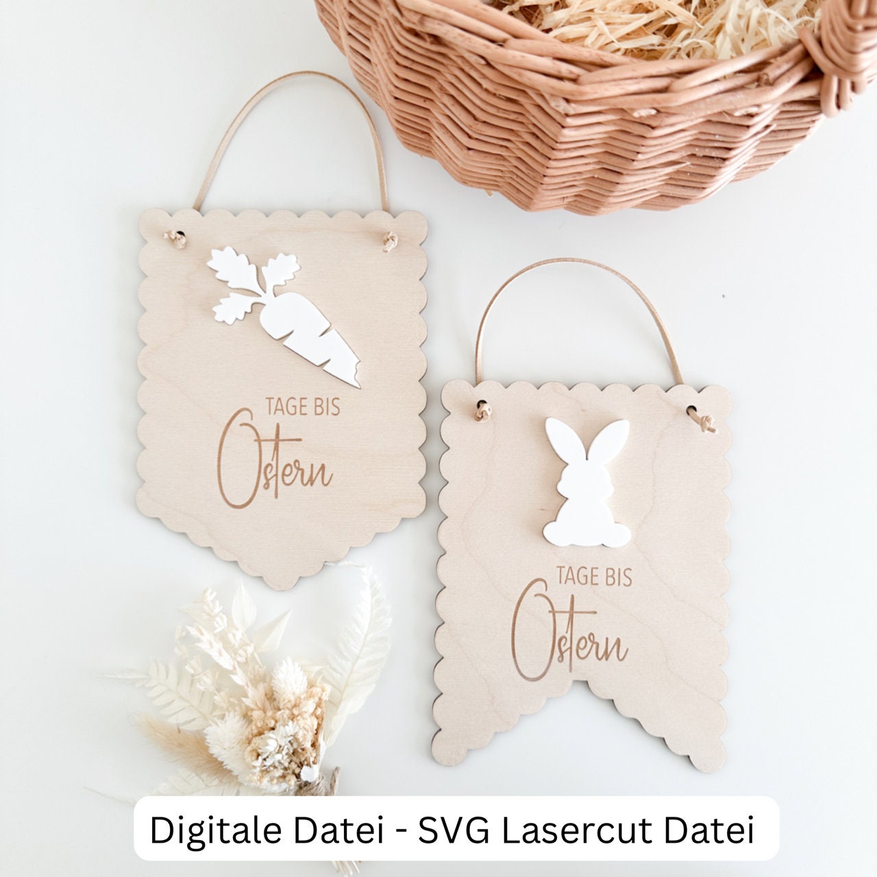 2 verschiedene Countdowntafeln für Ostern - Digitale Datei