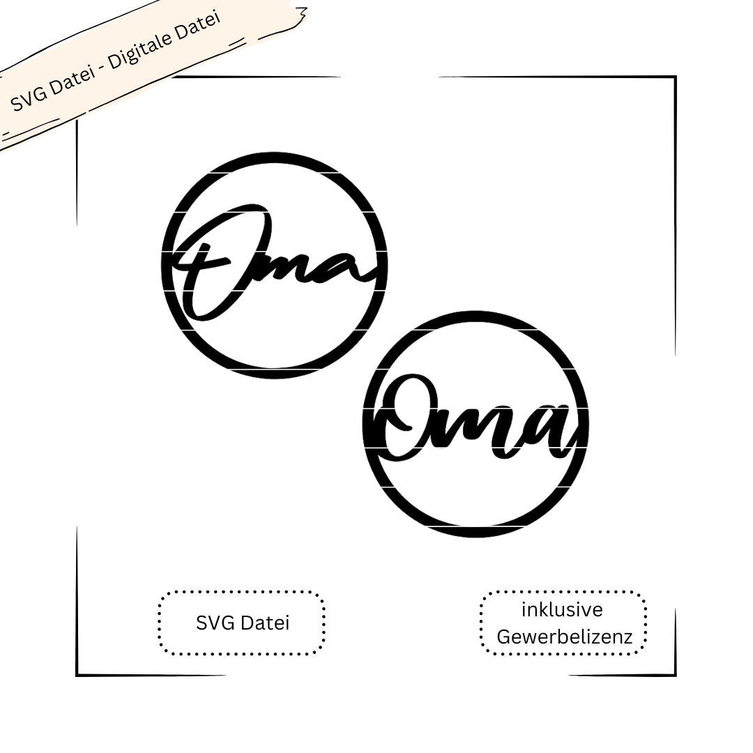 Loop/Kranz Oma - Digitale Datei