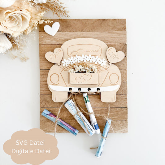 Hochzeitsauto, Hochzeitsgeschenk - Digitale Datei