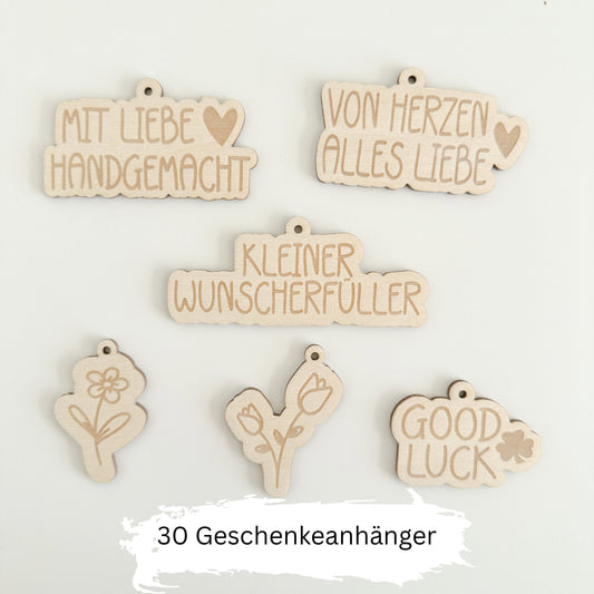 30 Geschenkeanhänger - Digitale Datei